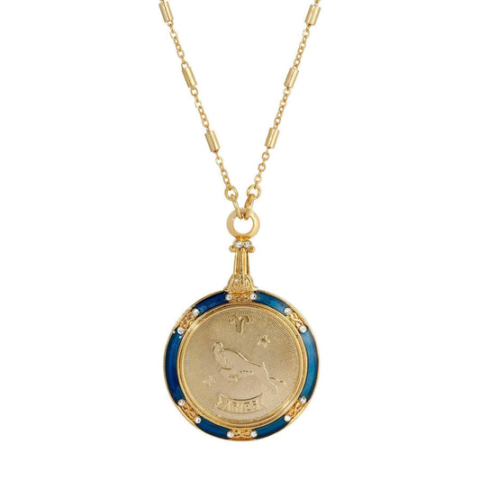 1928 Jewelry Zodiac Pendant 28" Necklace