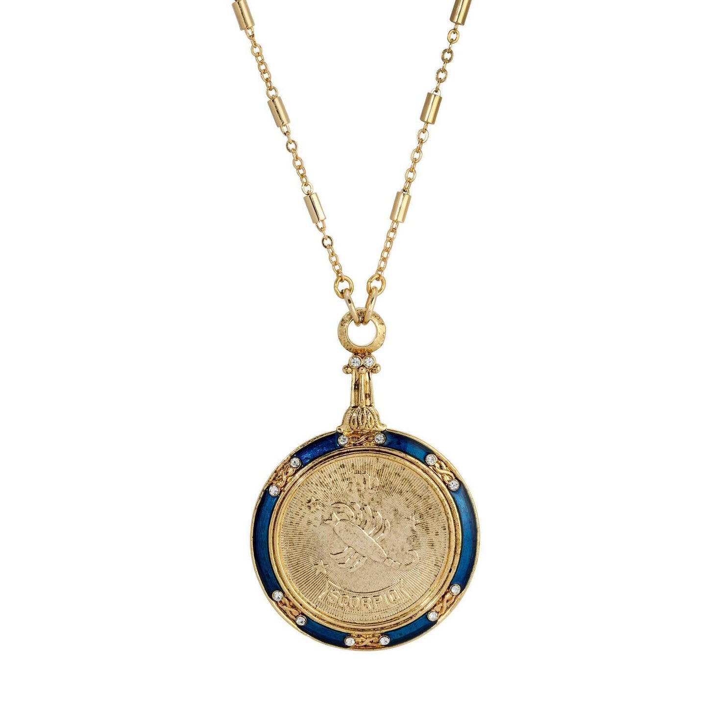 1928 Jewelry Zodiac Pendant 28" Necklace