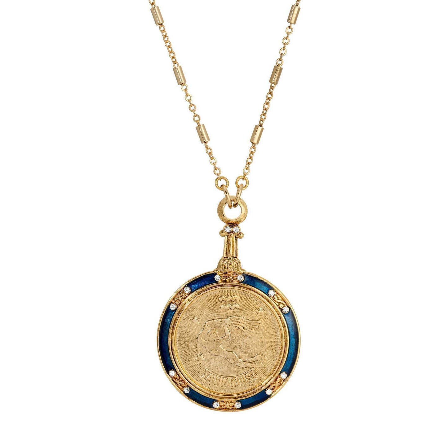 1928 Jewelry Zodiac Pendant 28" Necklace