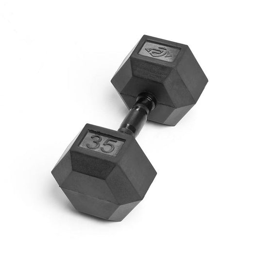 35lb Virgin Rubber Hex Dumbbell Low Odour SDVR-35